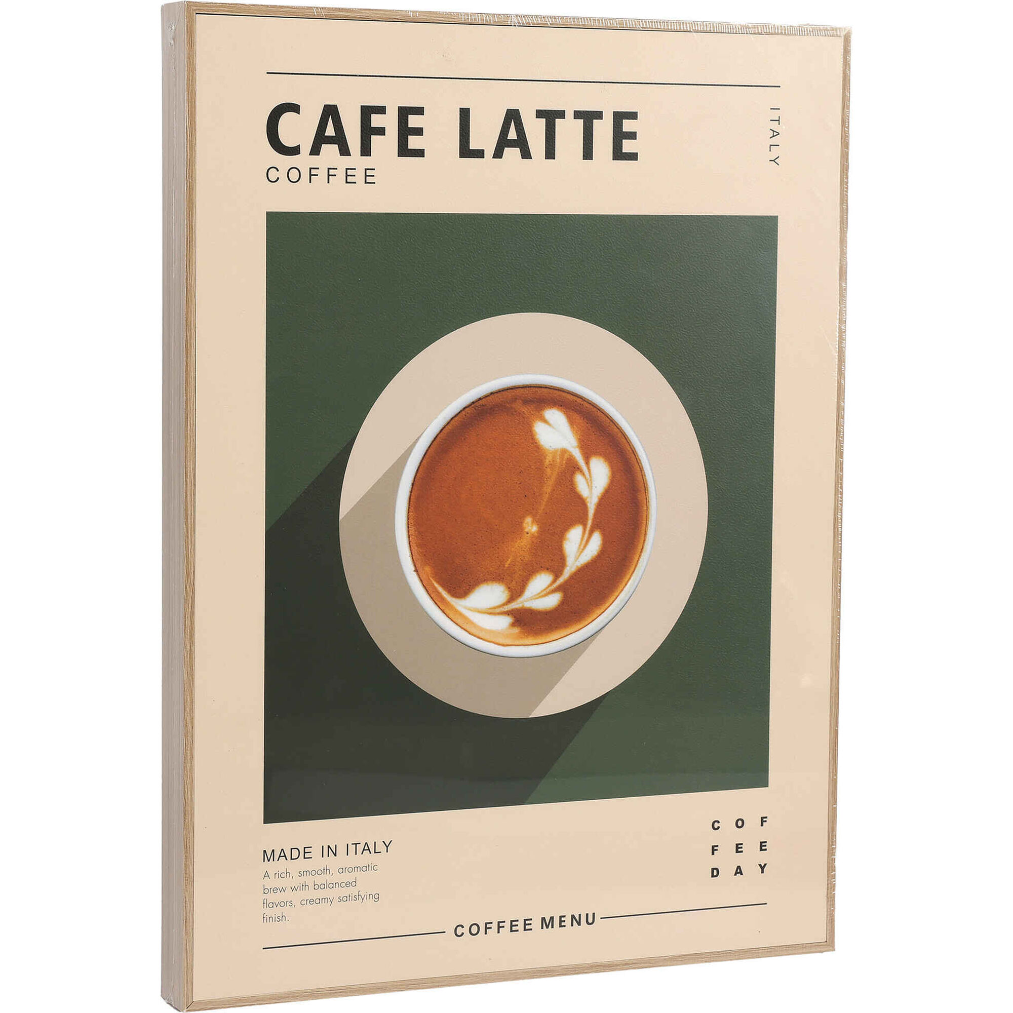 Quadro Decorativo 30x40cm Caf&eacute; Latte Kasa