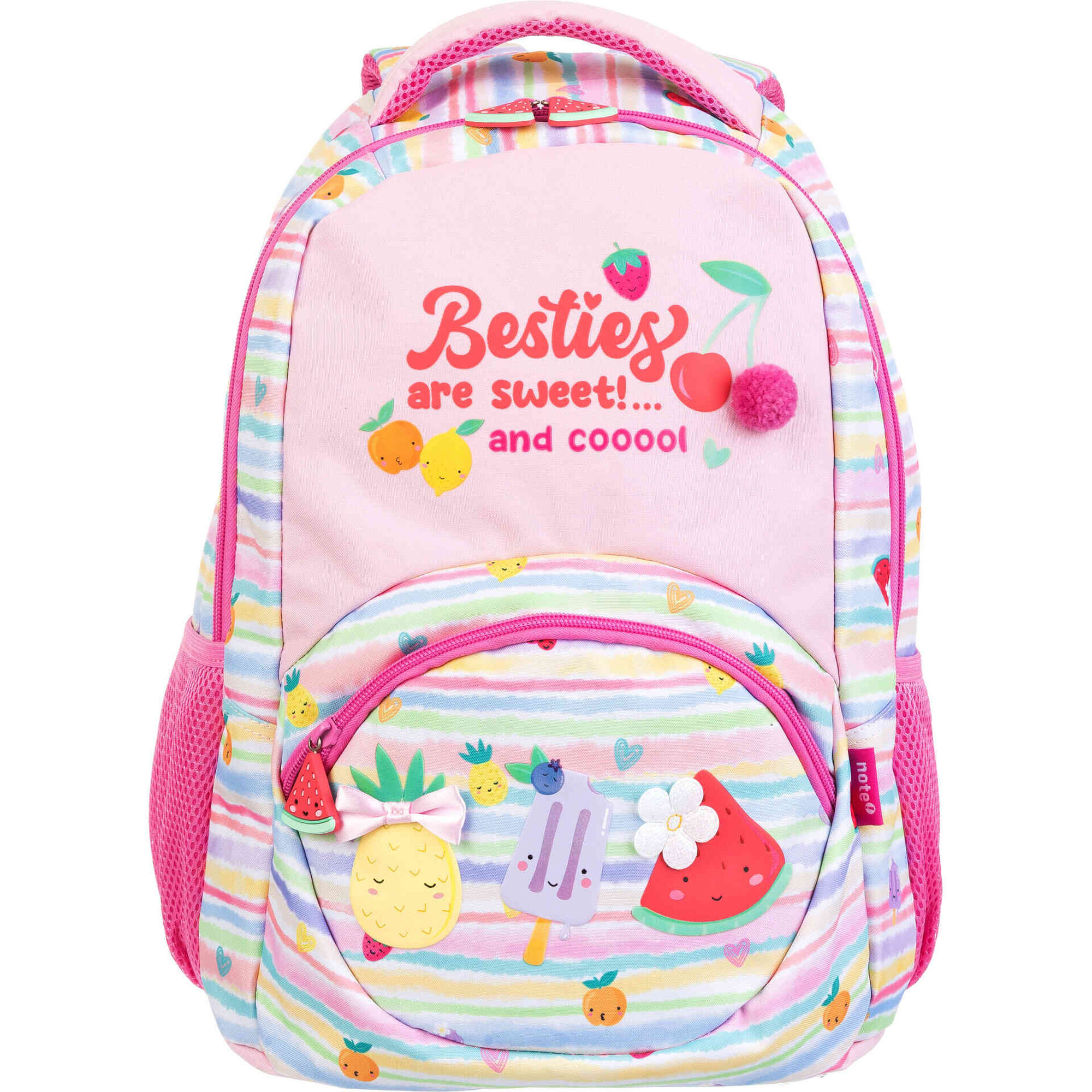 Mochila Rosa Frutas Note!