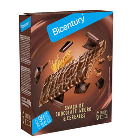 Barras de Cereais de Chocolate Negro