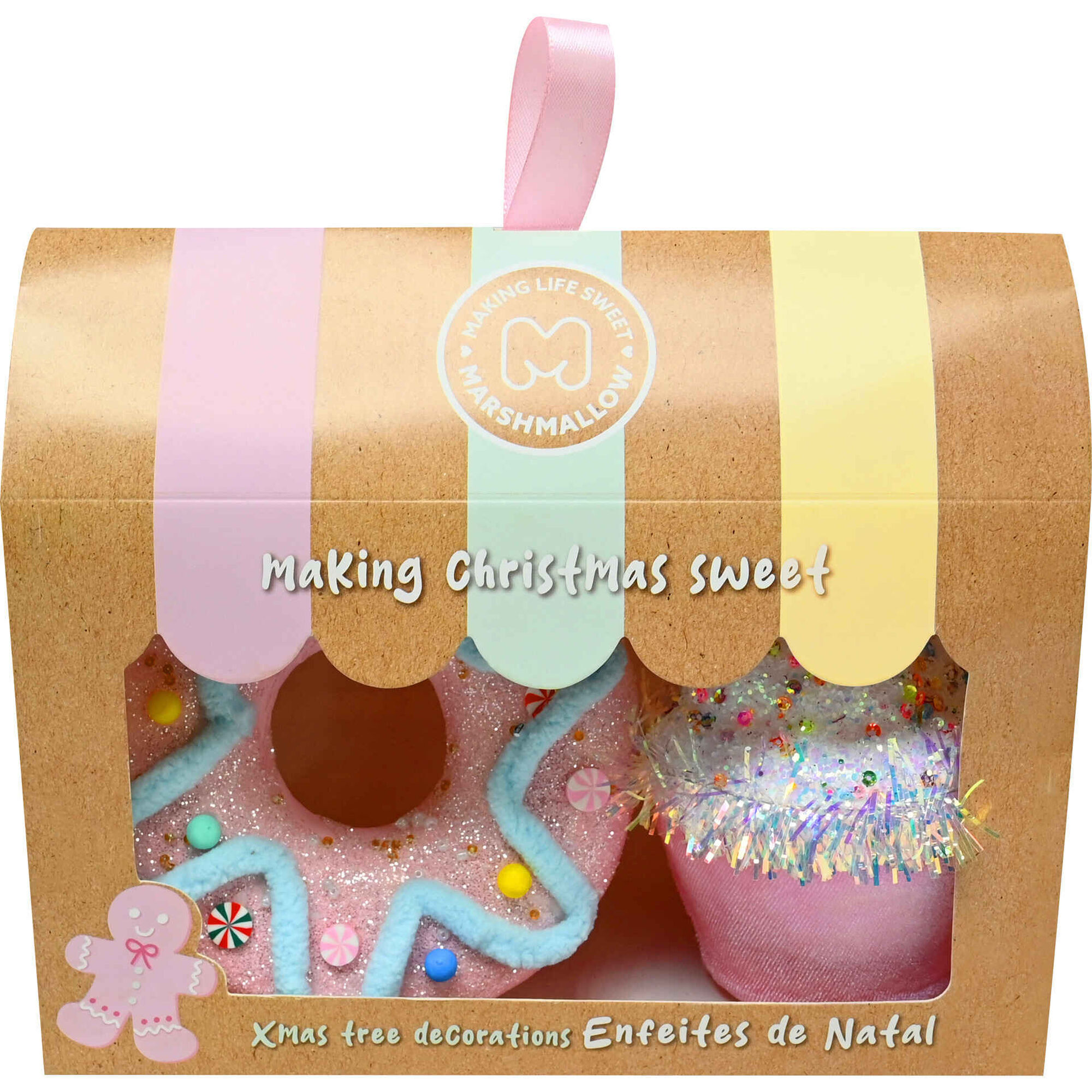 Conjunto 2 Ornamentos Cupcake e Donut