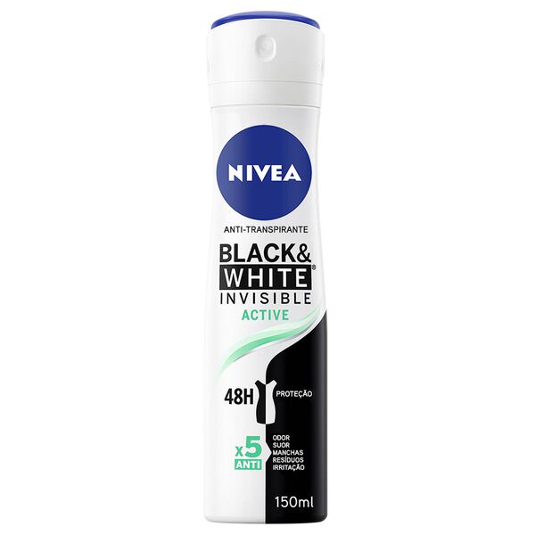 Desodorizante Spray Black & White Active Nivea