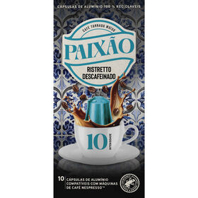 Cápsulas de Ristretto Descafeinado Int 10