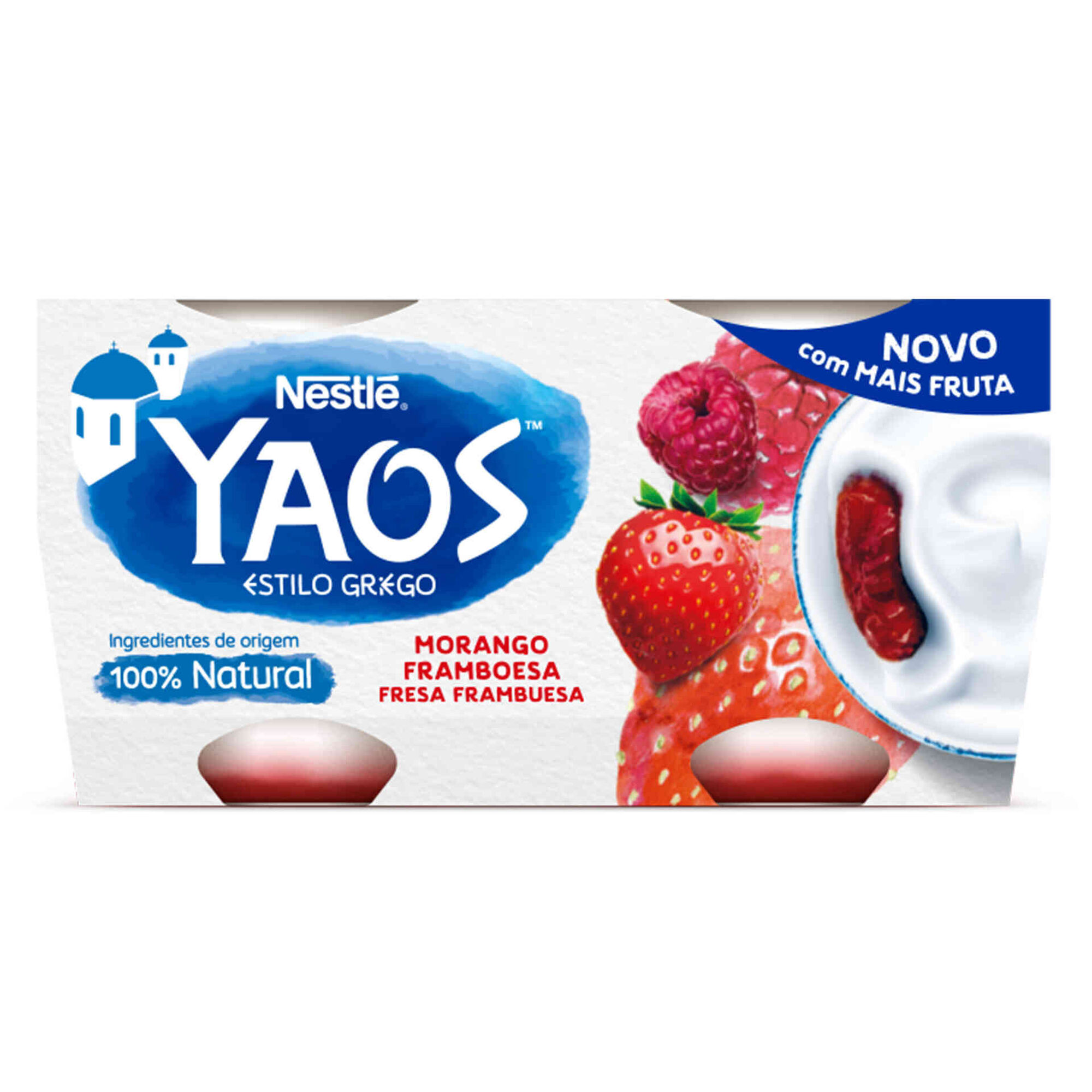 Iogurte Grego Yaos Morango e Framboesa Iogurte Grego Yaos Morango e Framboesa