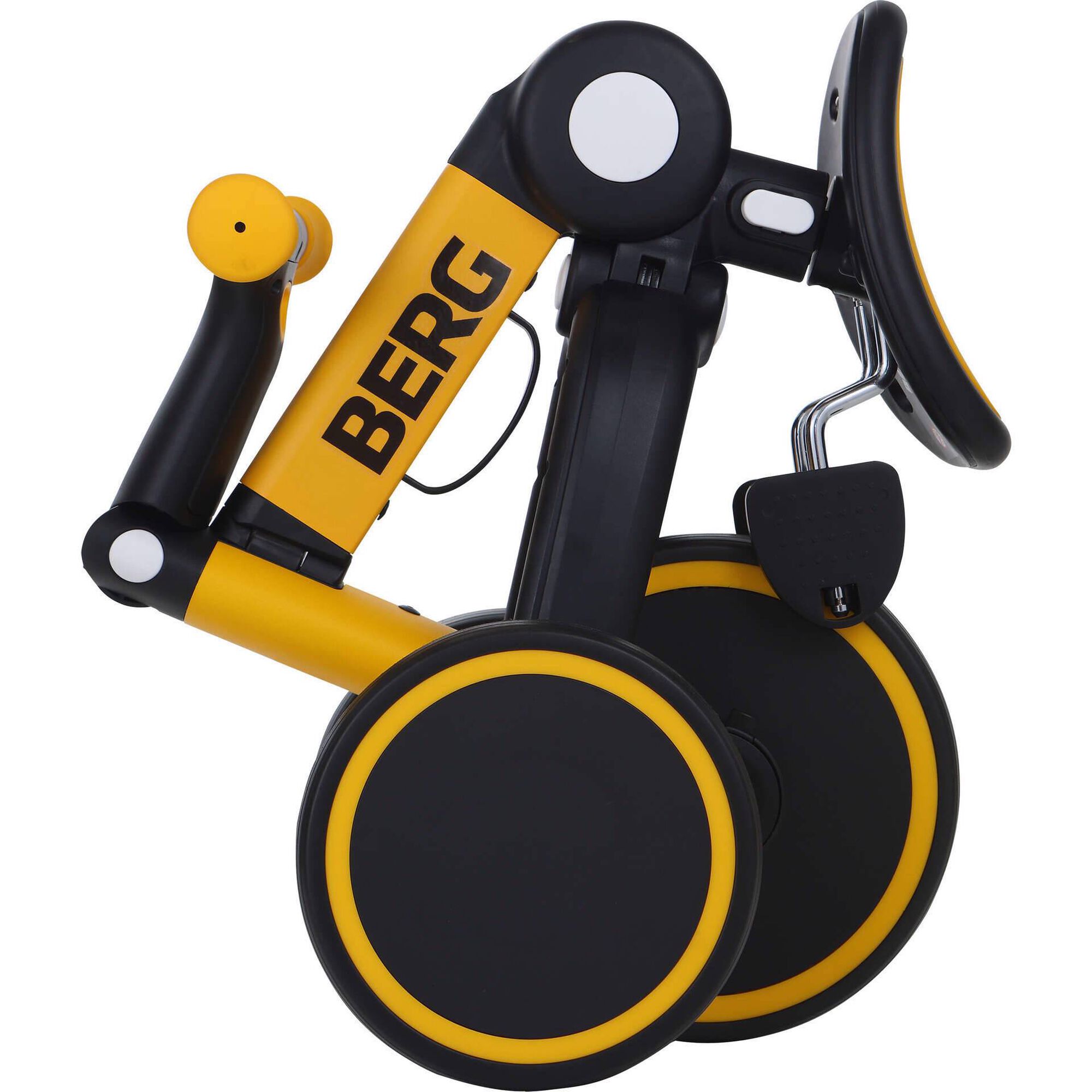 Triciclo Crian&ccedil;a 3 em 1 Preto e Amarelo Berg