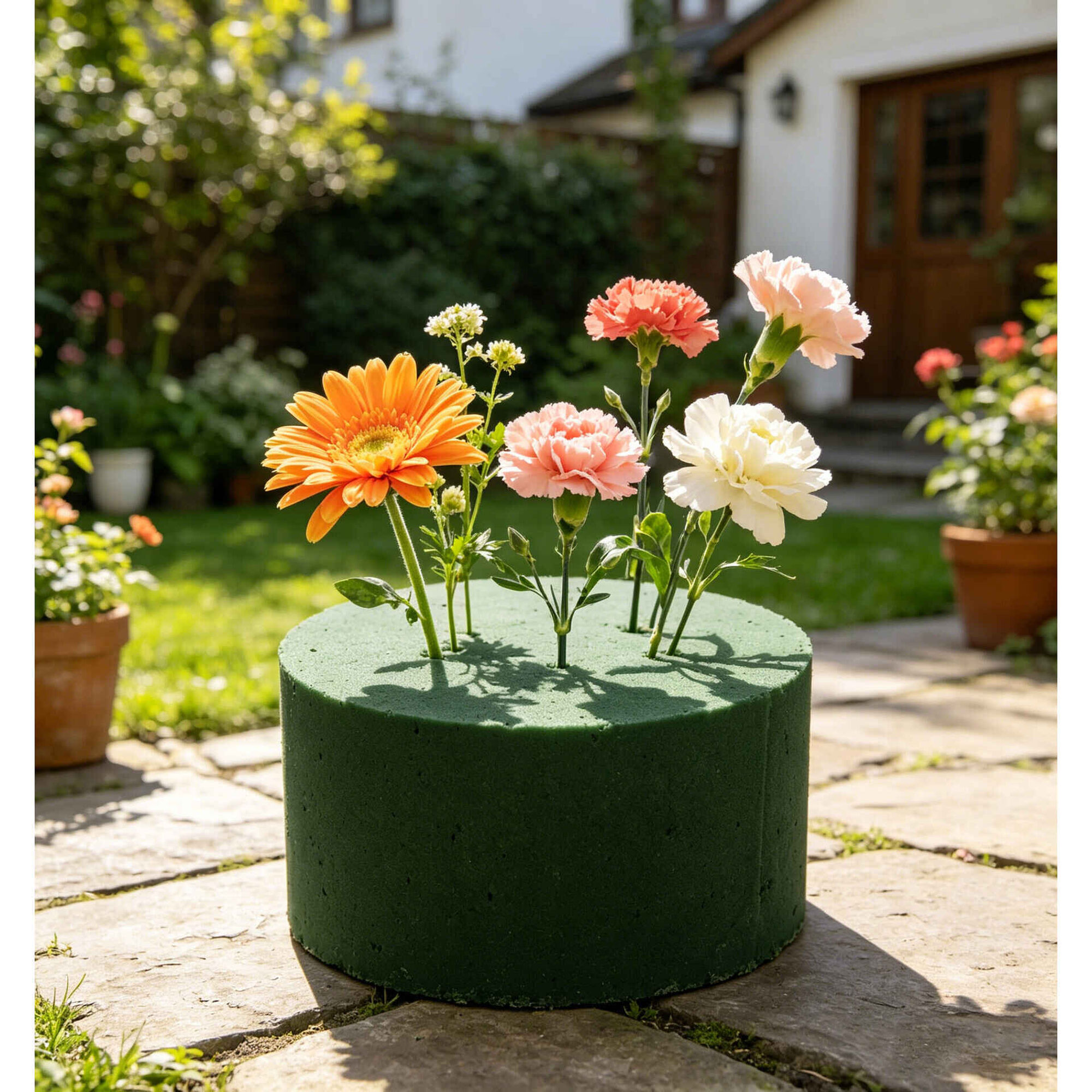 Esponja 15x8cm Floral Jardinagem Delgarden
