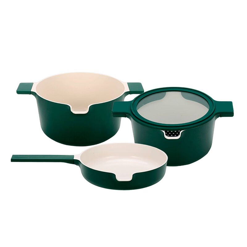 Set Multifunções Antiaderente Nest Verde Kasa