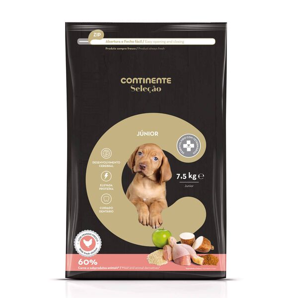 Ração para Cão Júnior Frango Continente Seleção