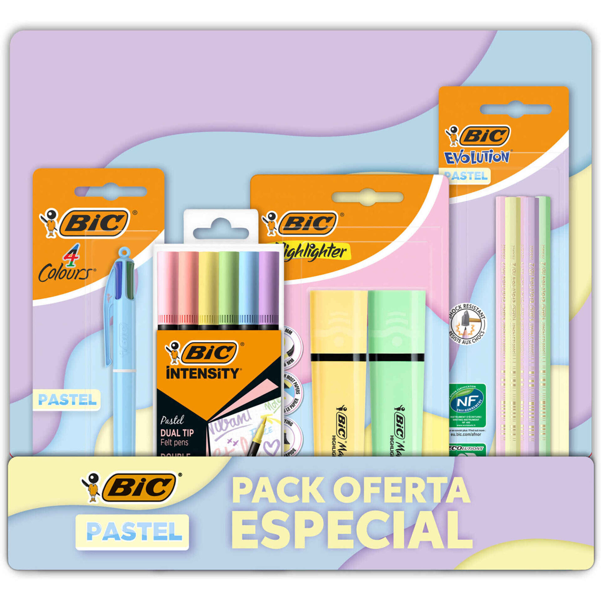 Conjunto de Escrita Pastel