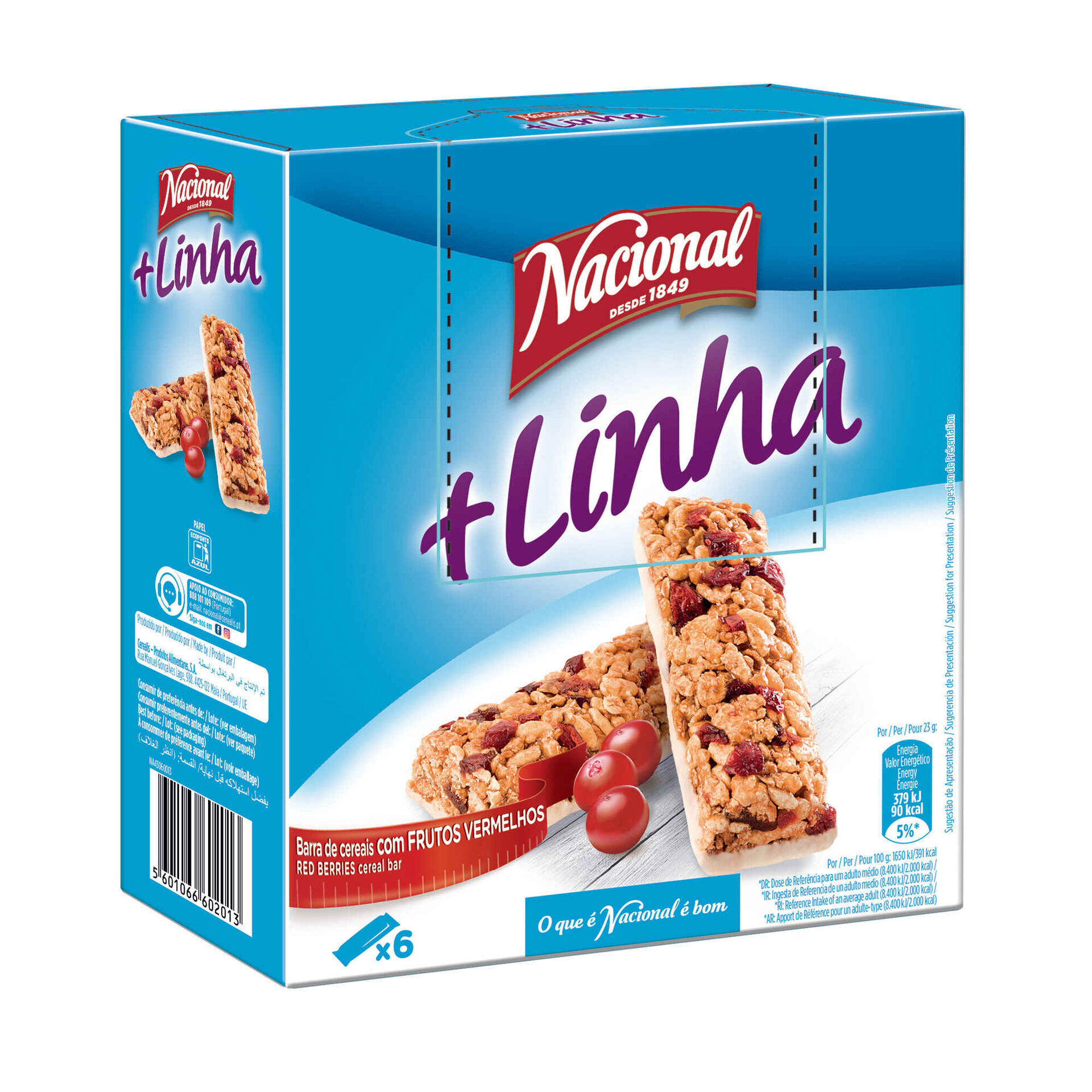 Barras de Cereais Frutos Vermelhos Linha