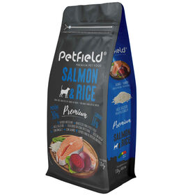 Ra&ccedil;&atilde;o para C&atilde;o Adulto Premium Salm&atilde;o e Arroz Petfield