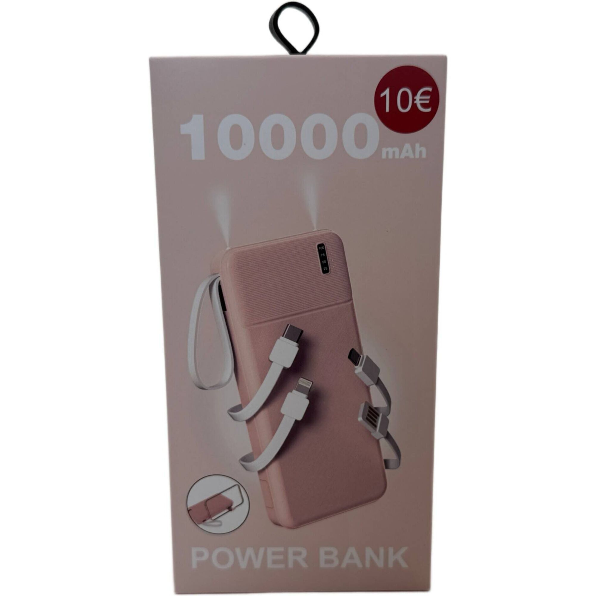 Powerbank 10000mAh Rosa Fusion Bazar&atilde;o