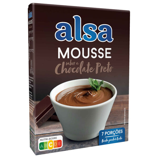 Mousse de Chocolate Preto Alsa