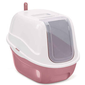 Caixa de Areia para Gato Branco e Rosa Imac