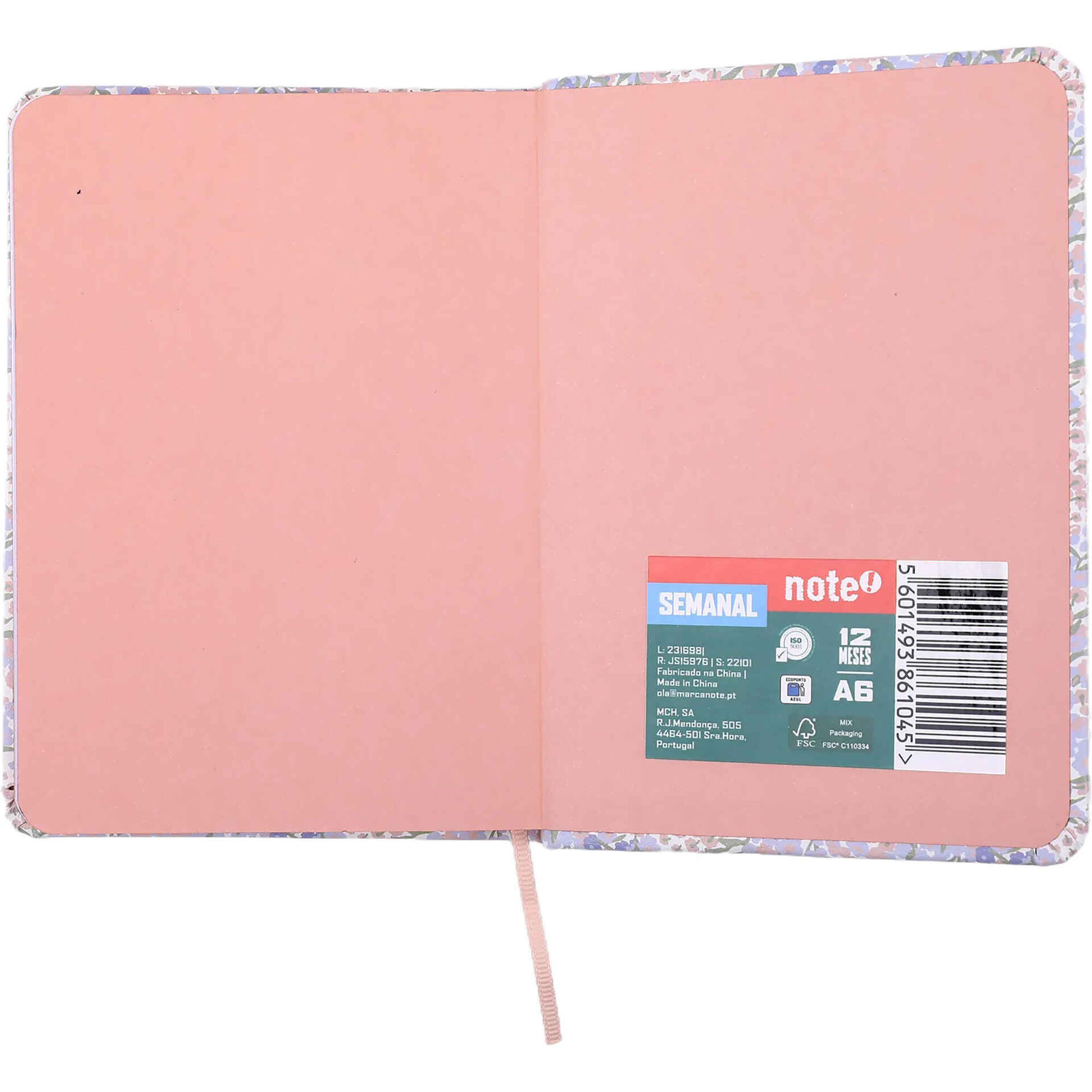 Agenda Semanal 2027 A6 Mini Flowers (v&aacute;rias cores) Note!