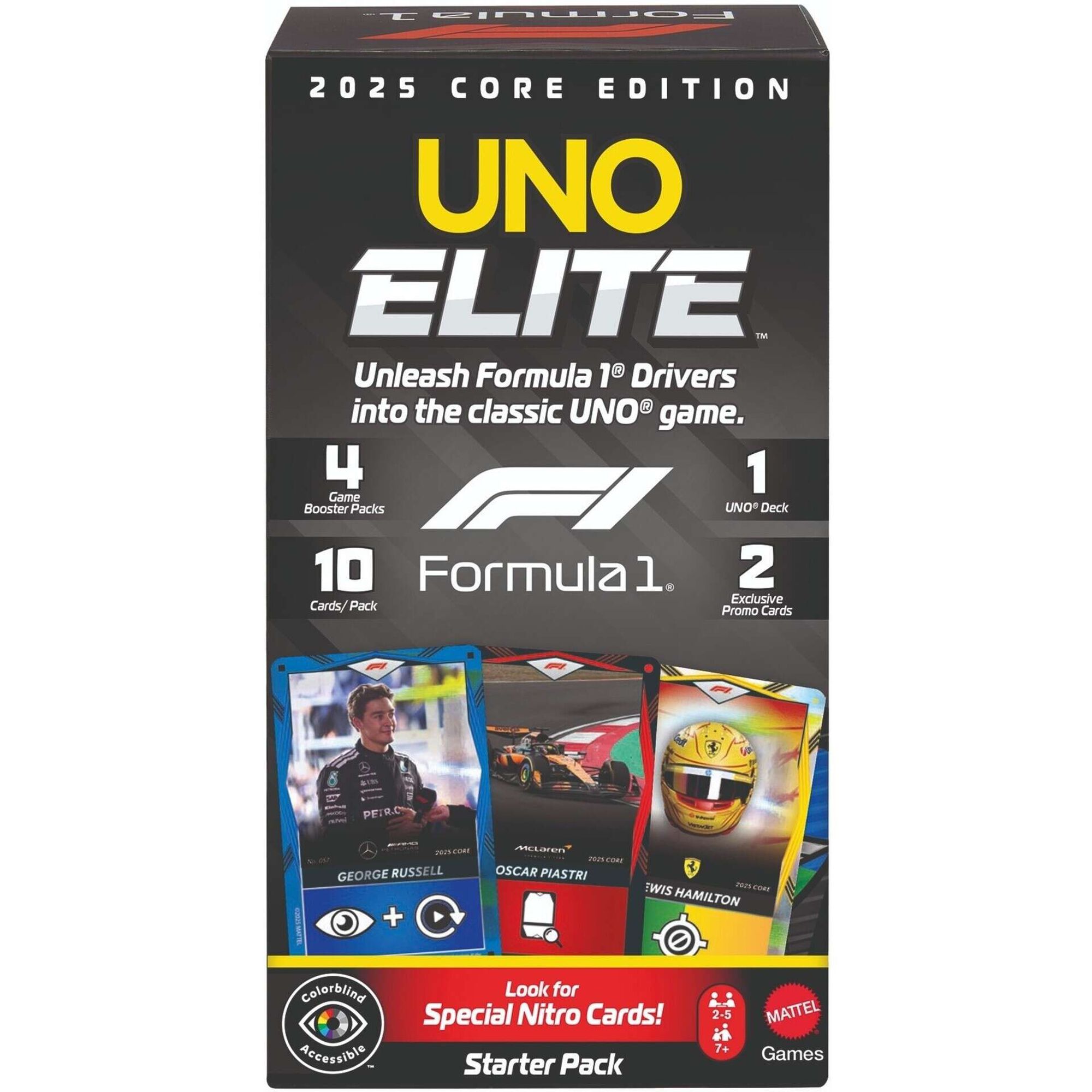 UNO - Jogo de Cartas UNO Elite F1 Edi&ccedil;&atilde;o Pack Iniciante