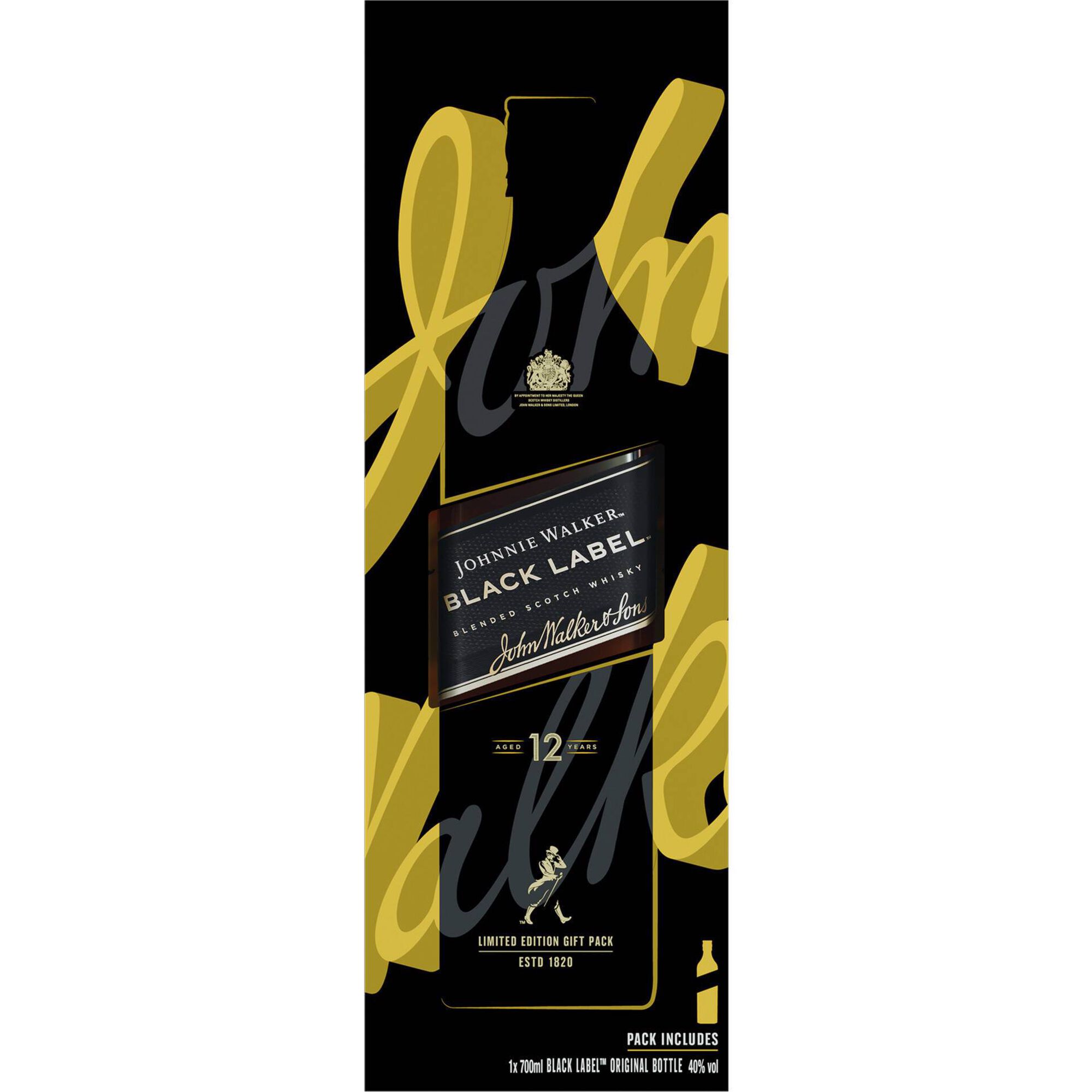 Whisky Johnnie Walker Black Label 12 Anos com Copo