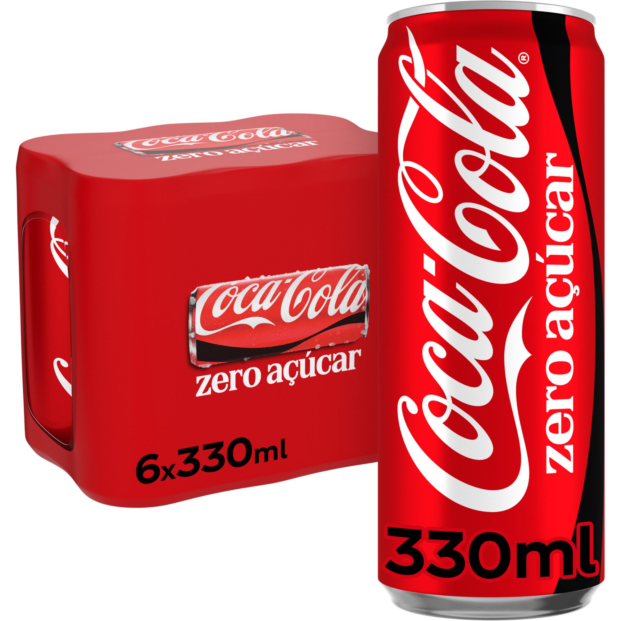 Refrigerante com G&aacute;s em Lata Cola Zero Coca-Cola