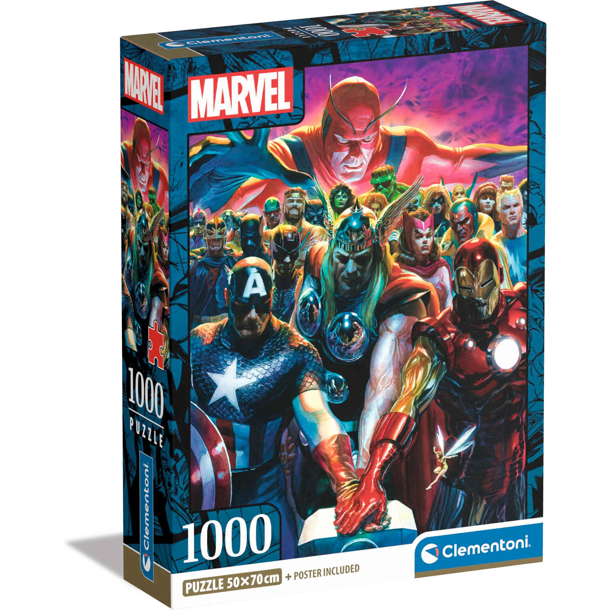 Clementoni - Puzzle Marvel 1000 Pe&ccedil;as (v&aacute;rios modelos)