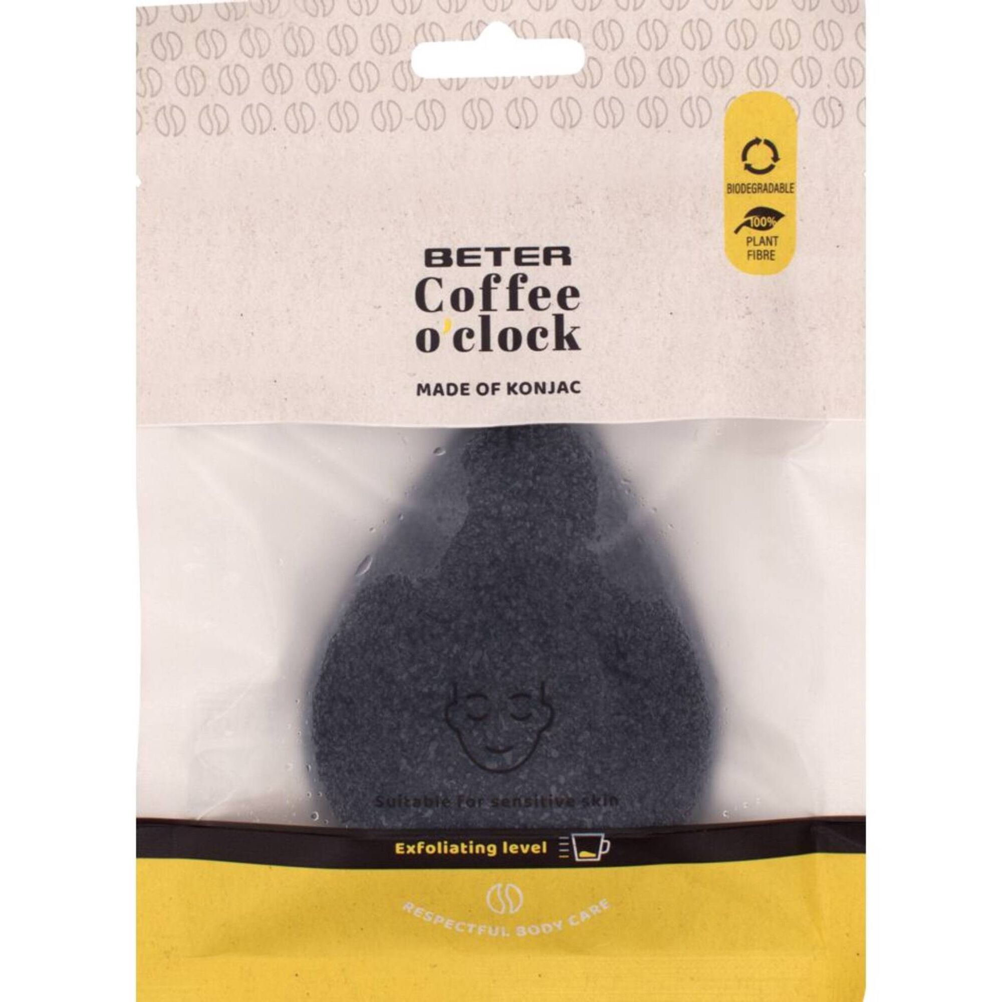 Esponja Facial Konjac Coffee o'clock BETER
