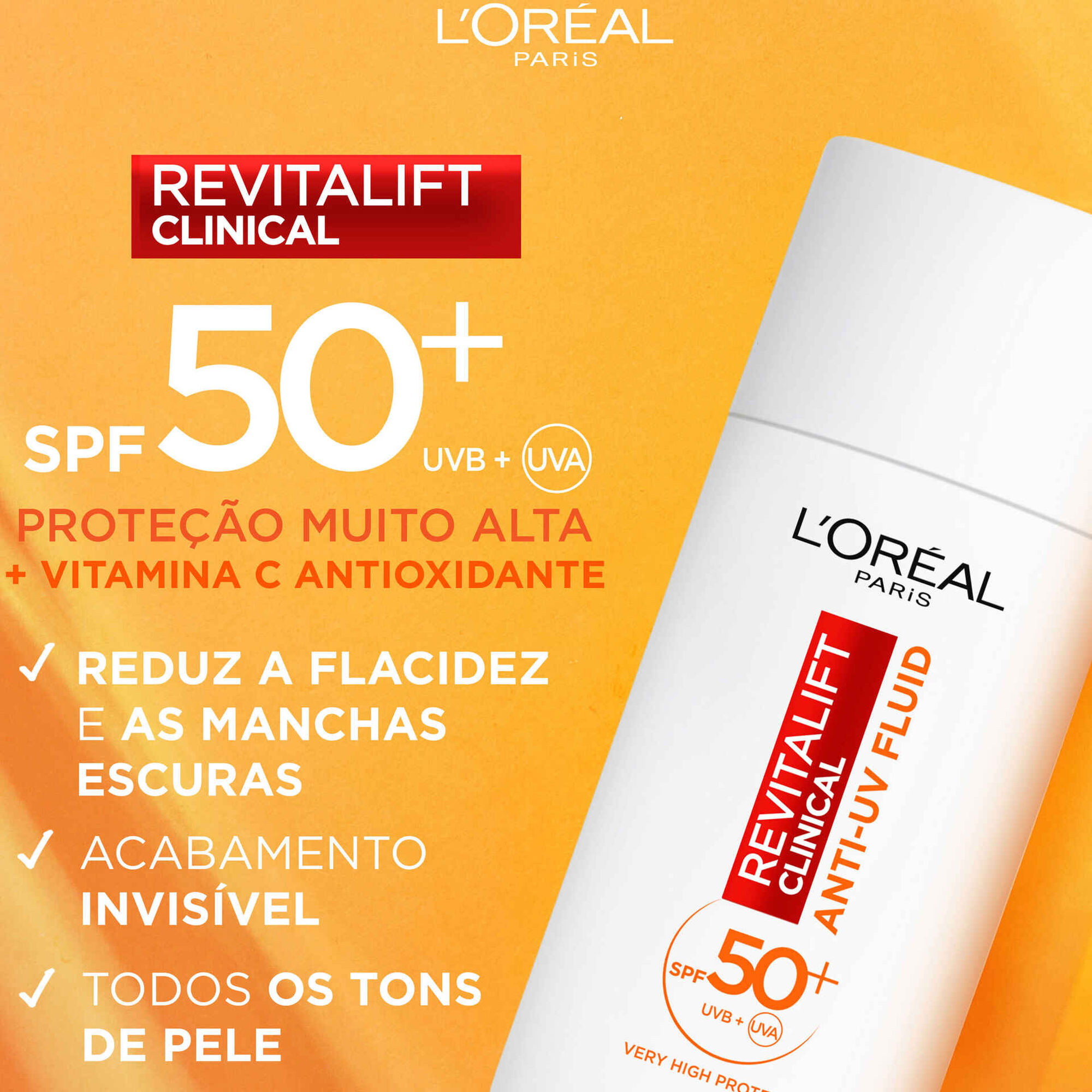 Creme de Rosto Dia Revitalift Clinical FPS 50