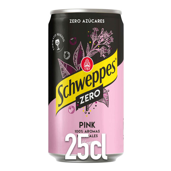 Água Tónica em Lata Pink Zero Schweppes