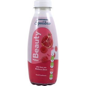 &Aacute;gua Vitaminada sem G&aacute;s Beauty Rom&atilde; e Framboesa Continente Equil&iacute;brio