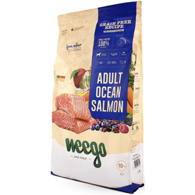 Ra&ccedil;&atilde;o para C&atilde;o Adulto Salm&atilde;o Grain Free Weego
