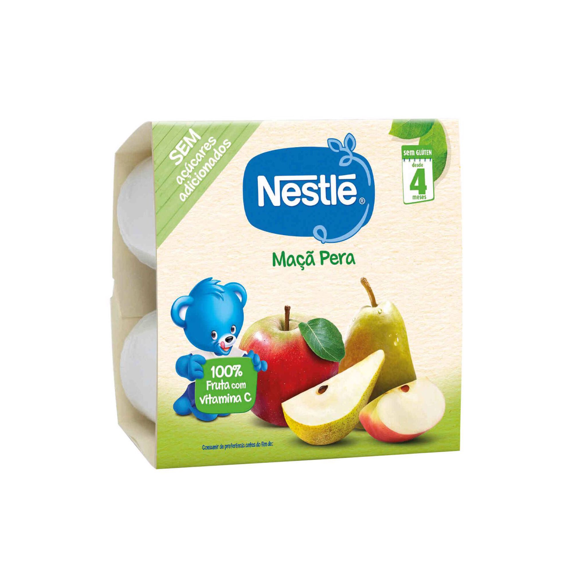 Boião de Fruta Maçã e Pera sem Glúten +4 Meses Boião de Fruta Maçã e Pera sem Glúten +4 Meses