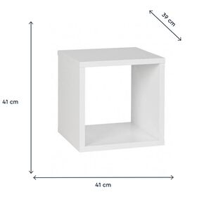 Estante 1x1 Cubos Branca Kasa