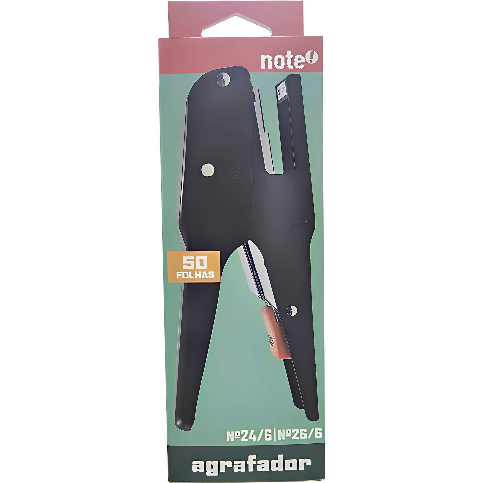 Agrafador Alicate Met&aacute;lico 50 Folhas Note!