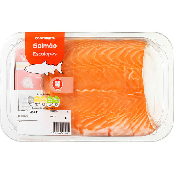Escalopes de Salmão Continente