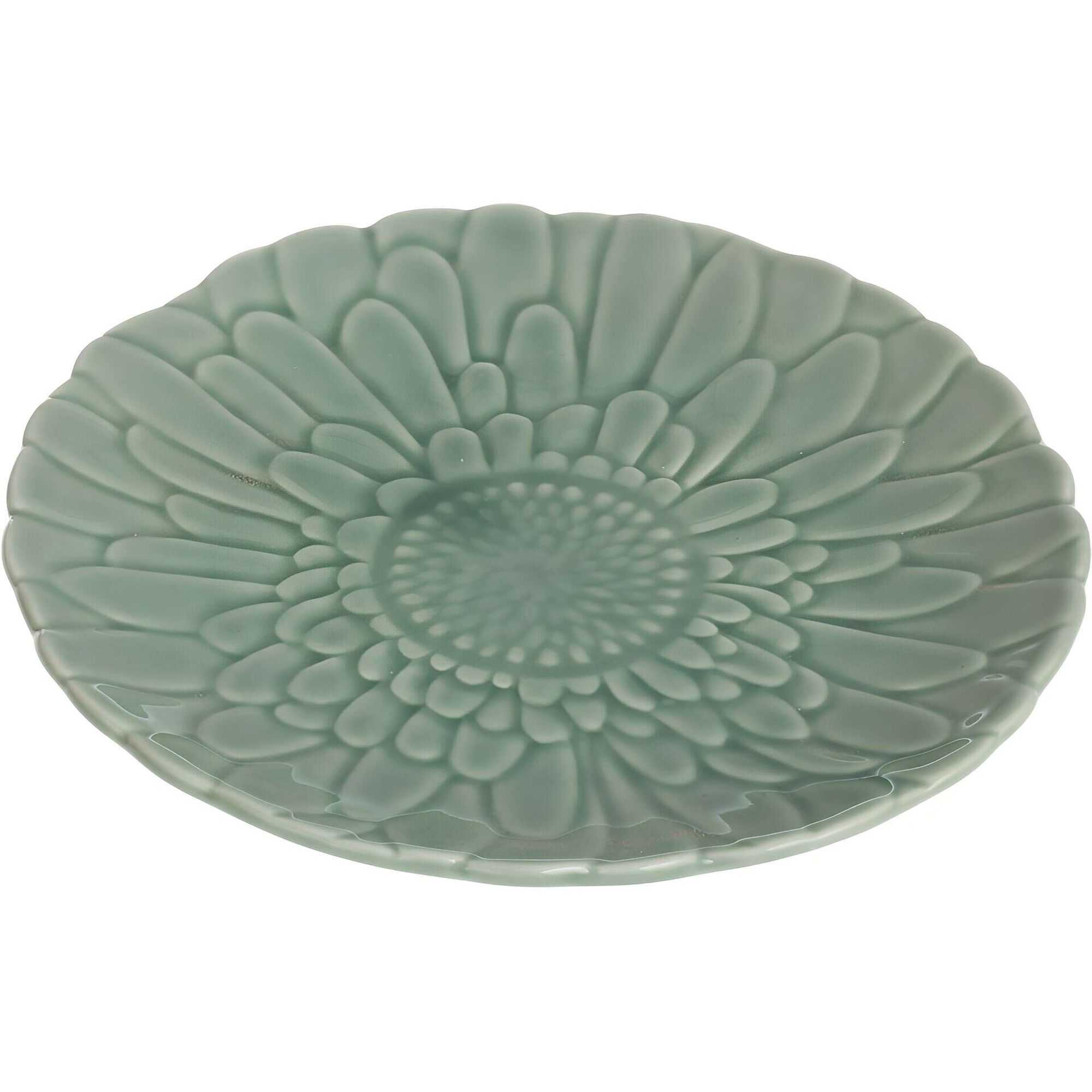 Prato 16cm Folhas Verde Claro Kasa