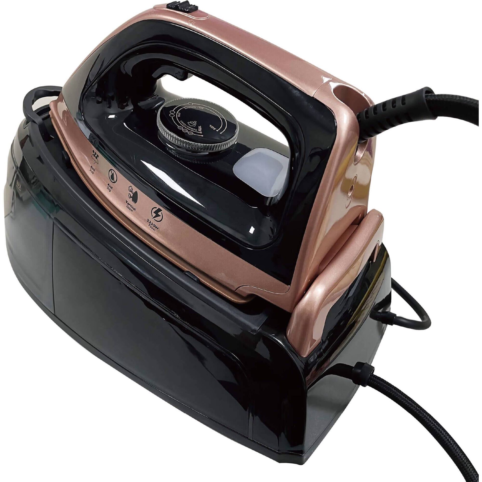 Ferro de Engomar com Caldeira Preto 2500W Bazar&atilde;o