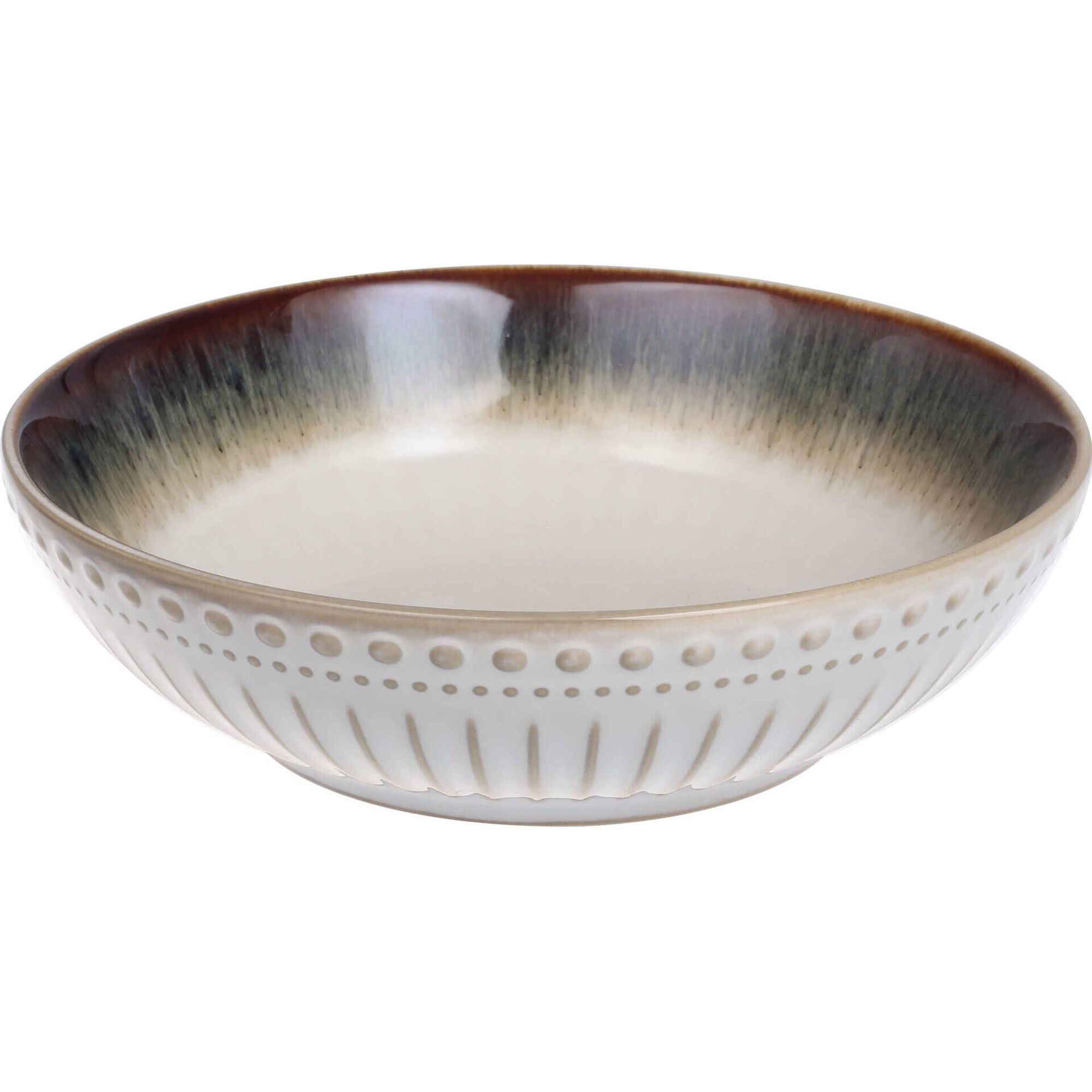 Prato Aperitivos Redondo 18cm Canelado Branco