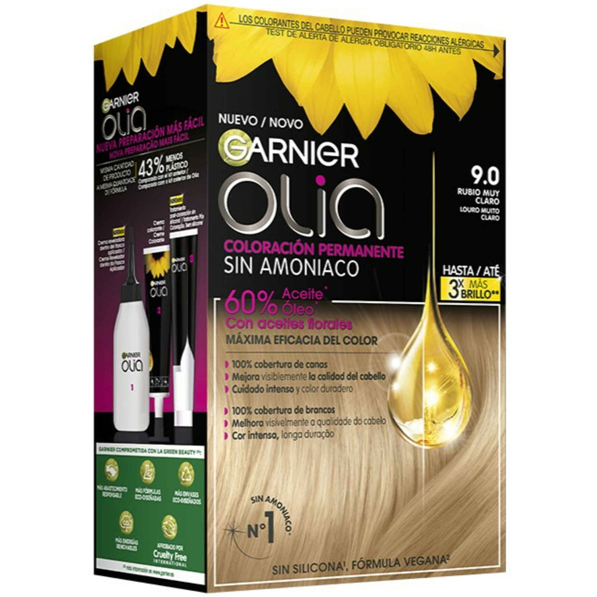 Coloração Permanente Olia Louro Muito Claro 9.0