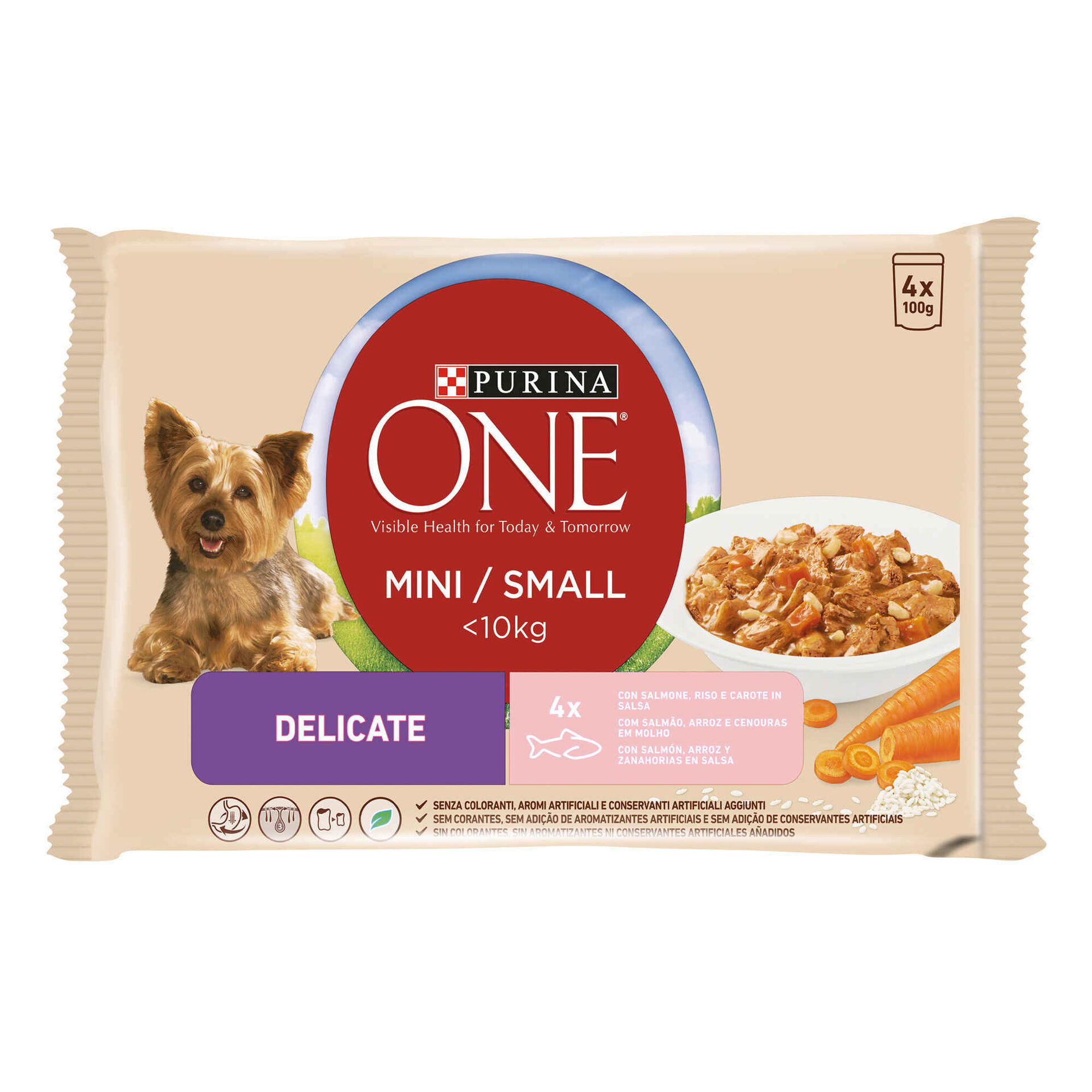 Comida Húmida para Cão Salmão Mini Delicate Saquetas Comida Húmida para Cão Salmão Mini Delicate Saquetas