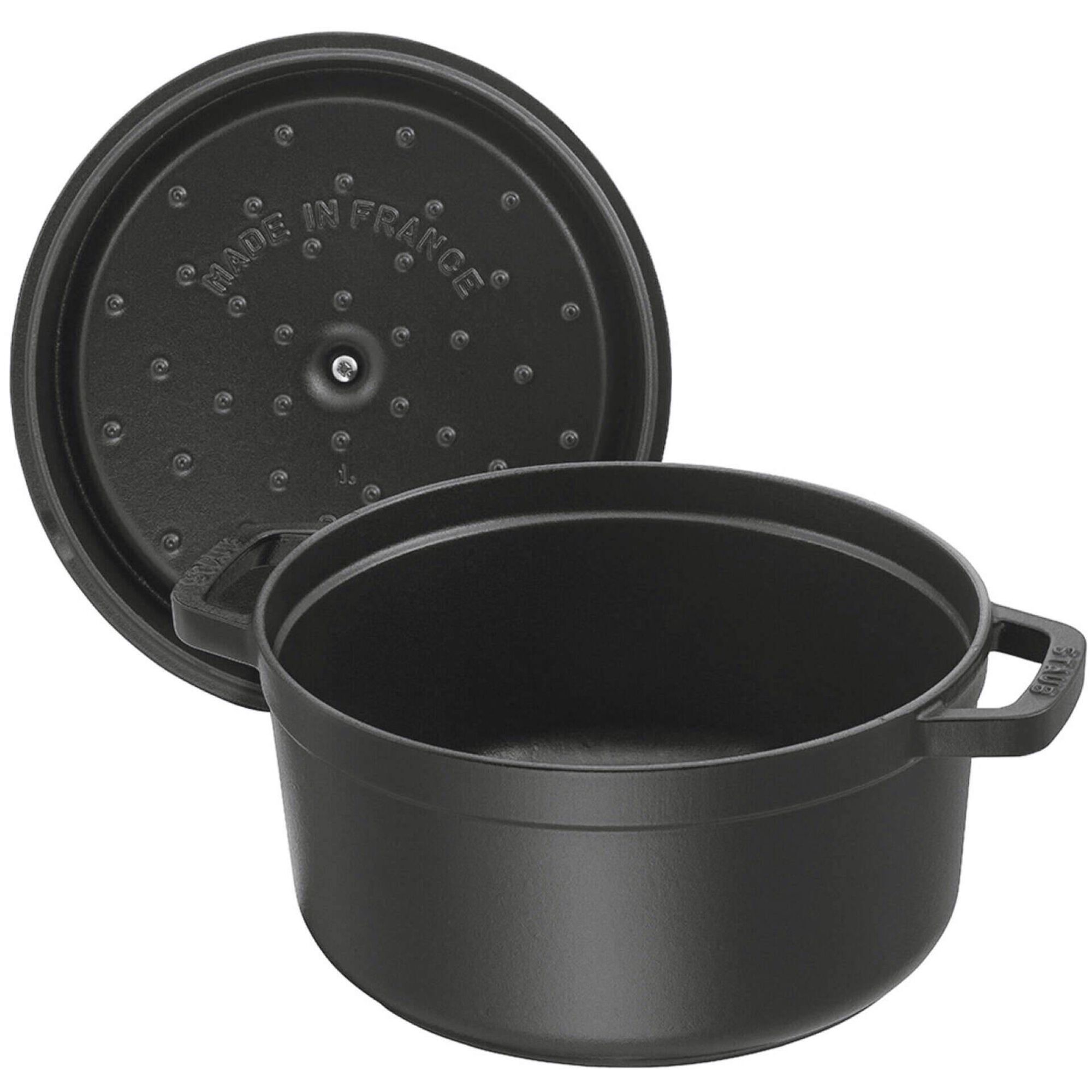 Ca&ccedil;arola Redondo Ferro Fundido 20cm Preta Staub