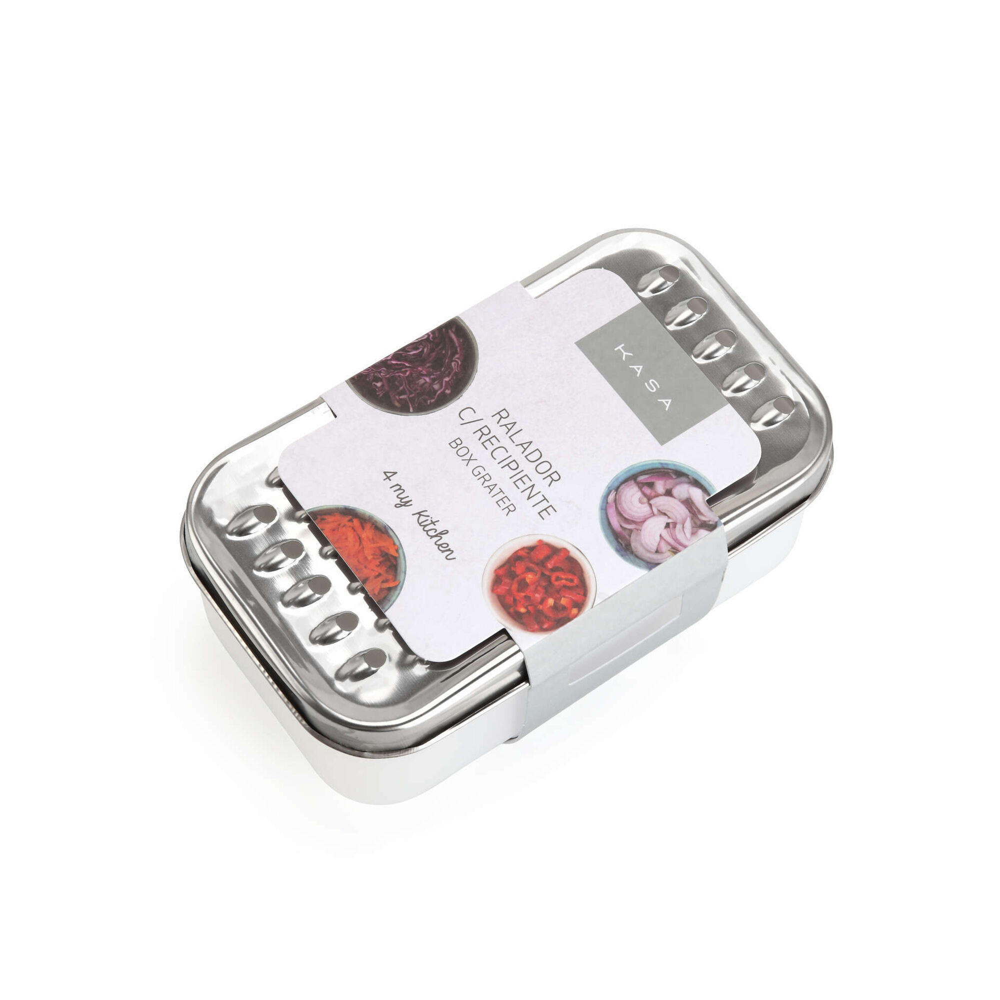 Ralador Aço Inoxidável com Recipiente 4 My Kitchen