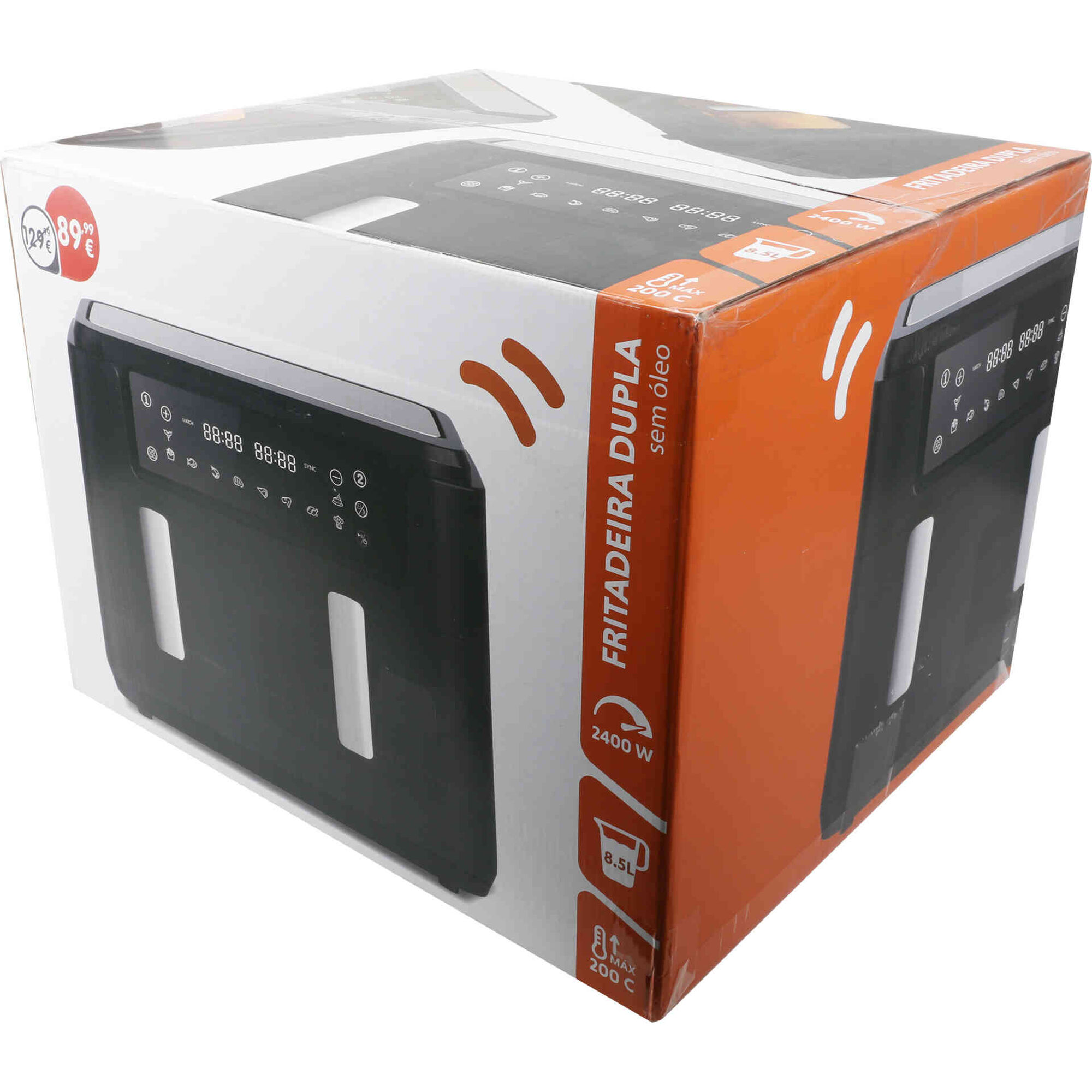 Fritadeira Dupla sem &Oacute;leo 8,5L Bazar&atilde;o