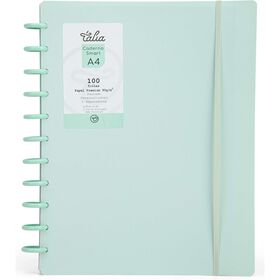 Caderno Smart Espiral A4 Pautado Azul