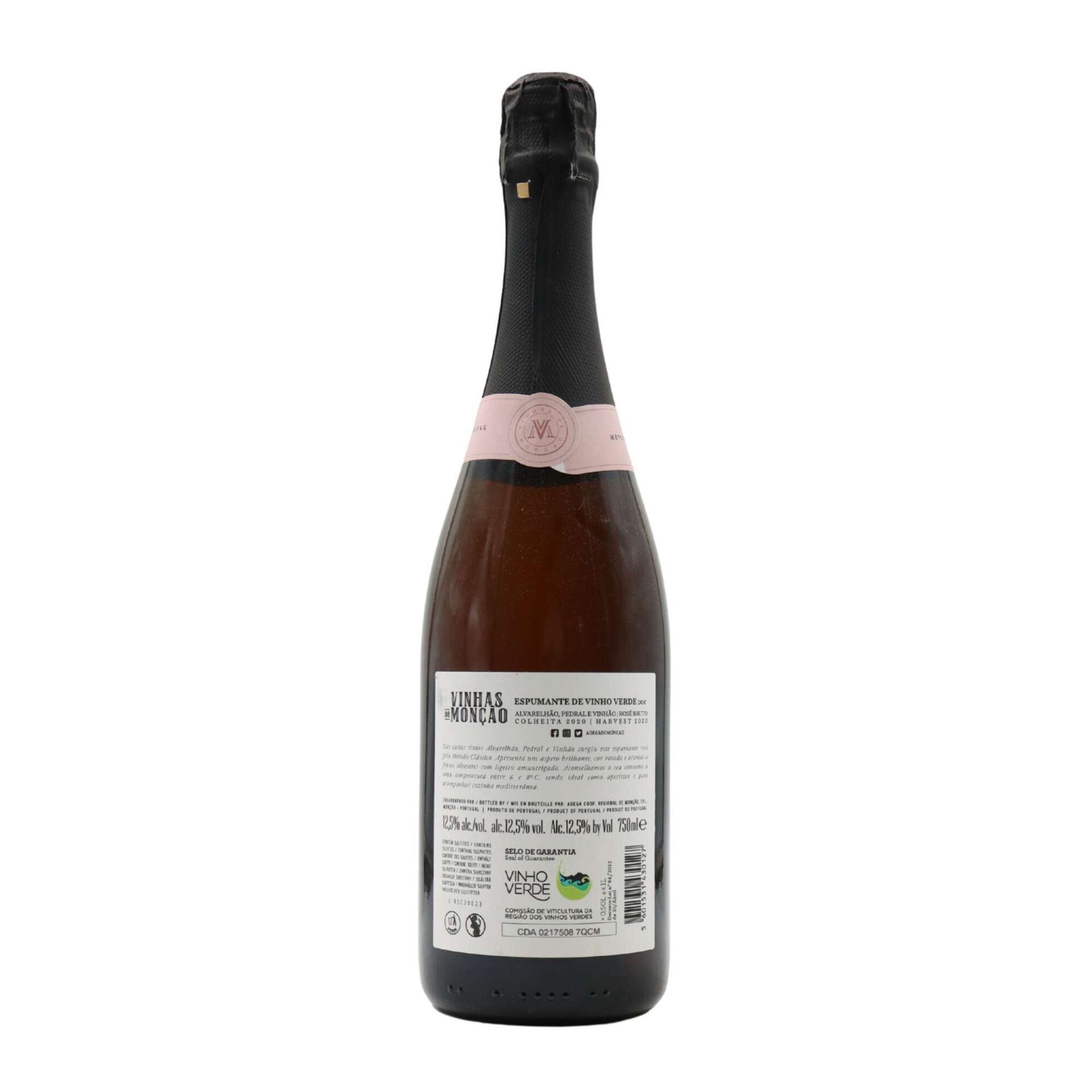 Vinhas de Mon&ccedil;&atilde;o Ros&eacute; Espumante Vinho Verde