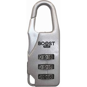 Cadeado de Mochila com C&oacute;digo Prateado Boost