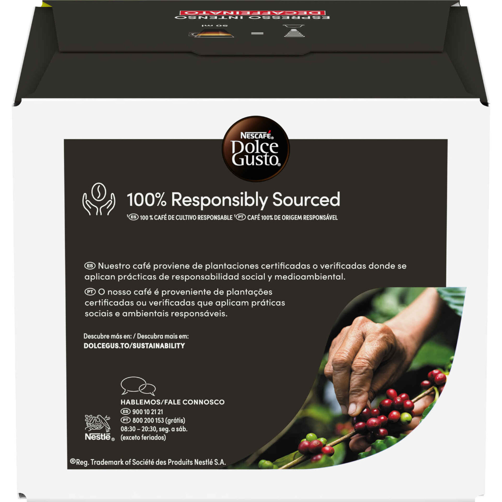 Cápsulas de Café Descafeinado Espresso Intenso Int 7