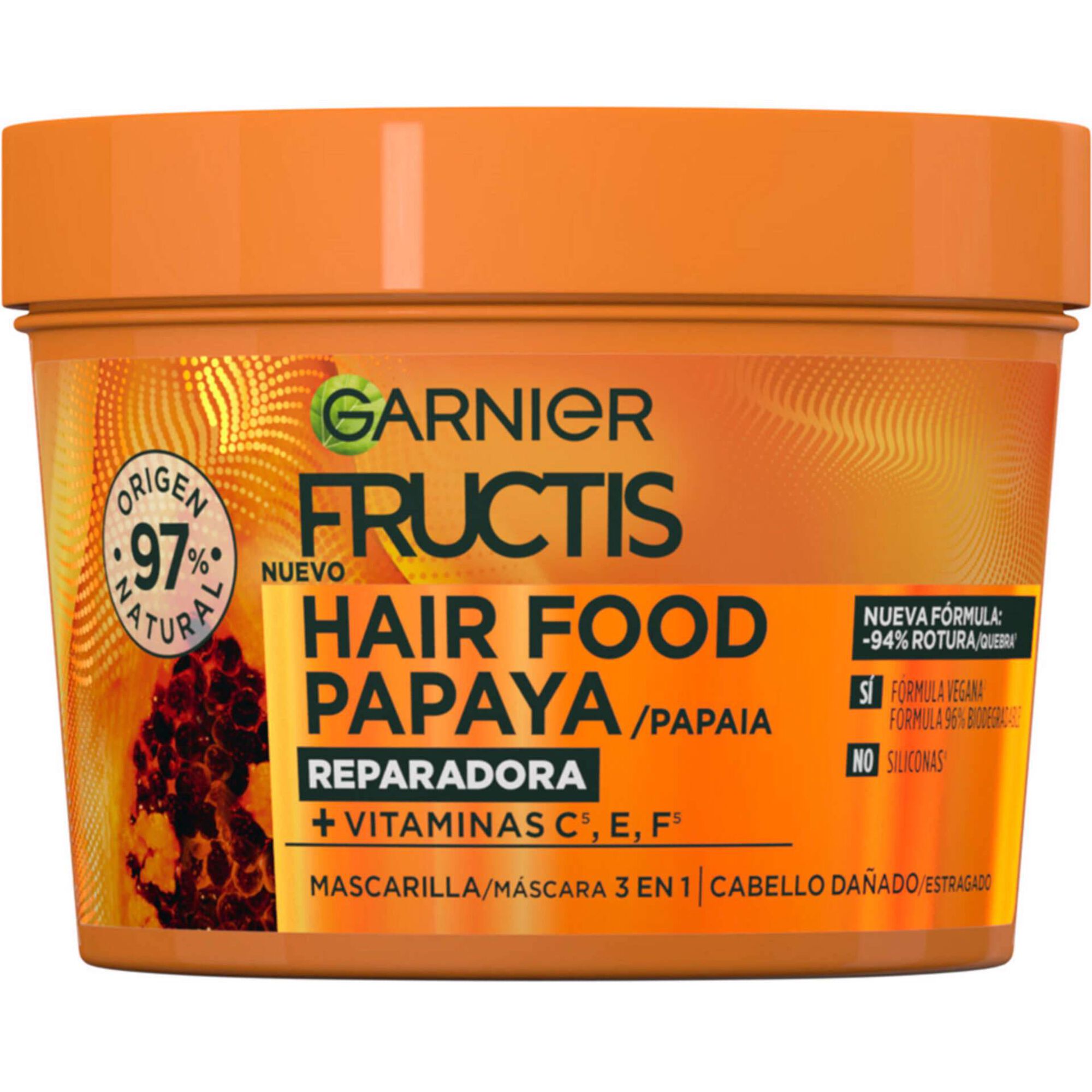 Máscara Cabelo Fructis Hair Food Papaia