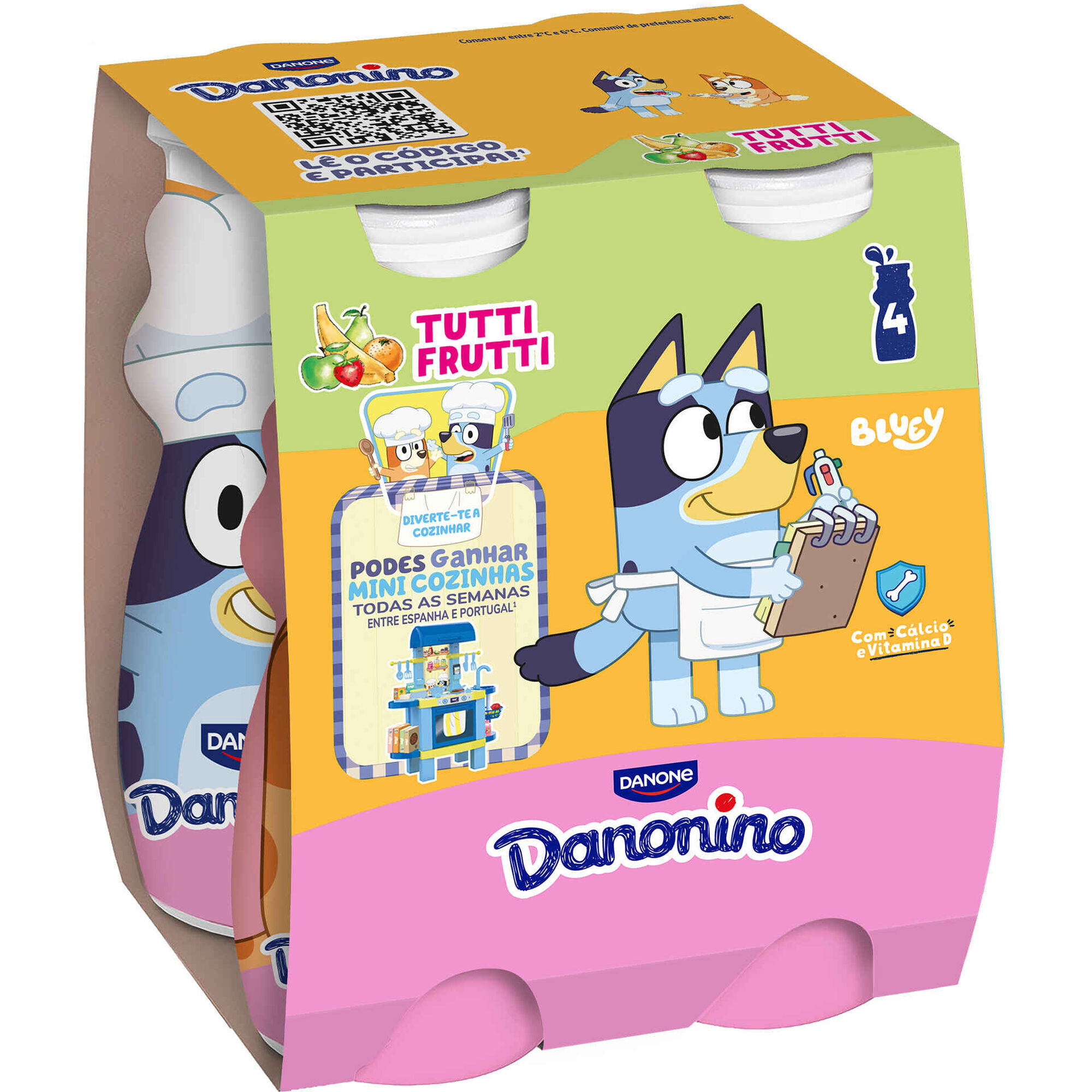 Iogurte L&iacute;quido Tutti Frutti Infantil