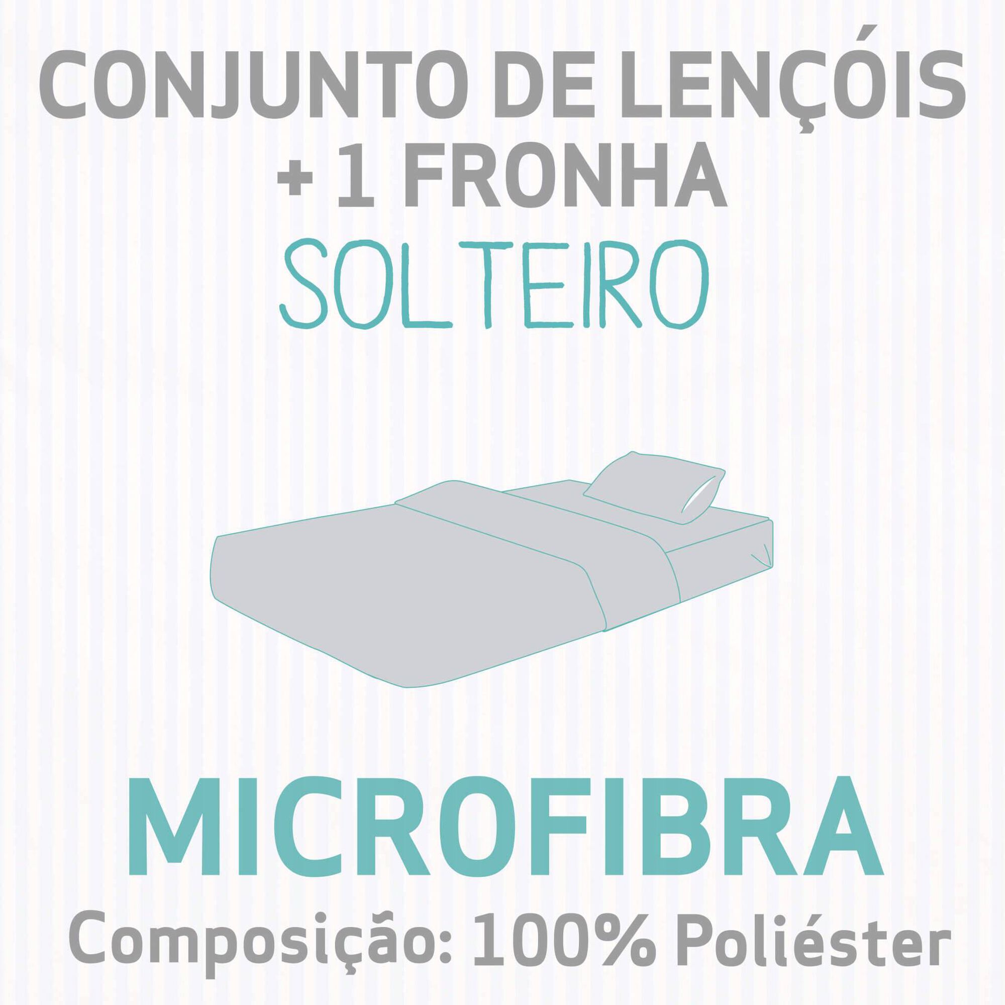 Conjunto Lençóis Microfibra Cosmos