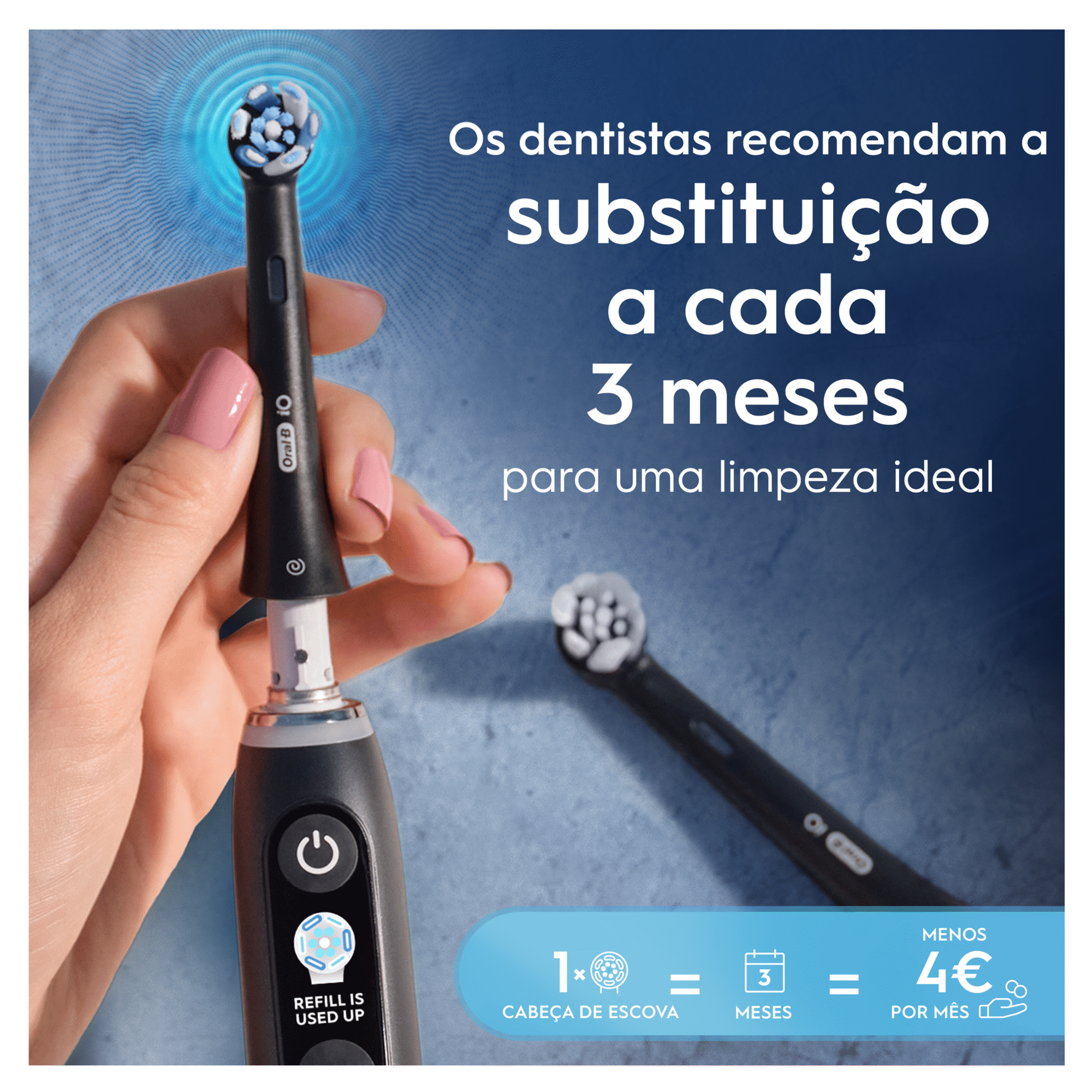 Recarga Escova de Dentes El&eacute;trica iO Gentle Care Oral-B