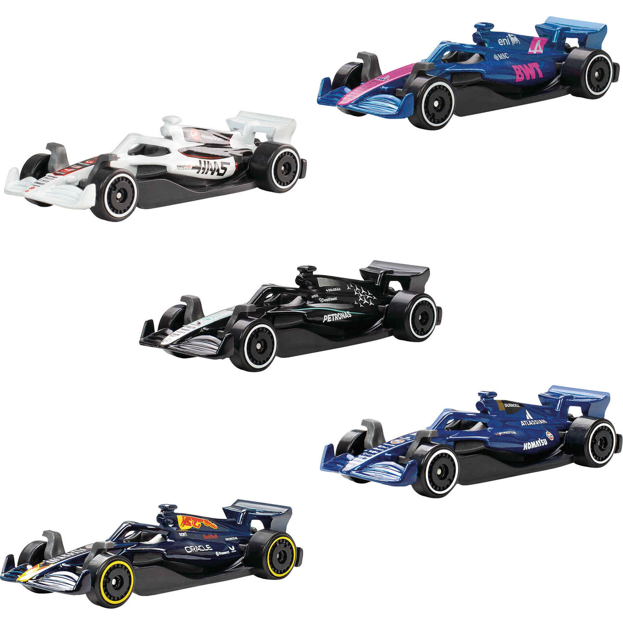 Hot Wheels - Pack 5 Carrinhos F1