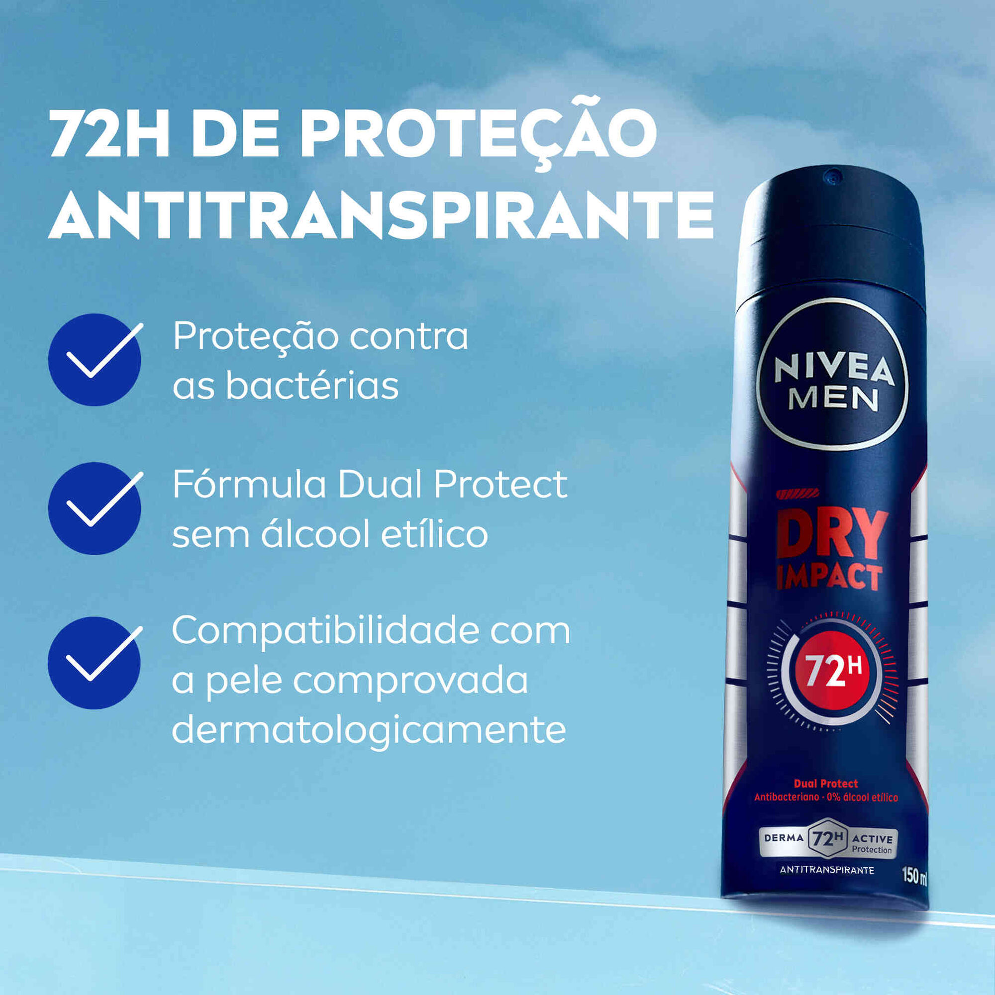 Desodorizante Spray Men Dry Impact 72h