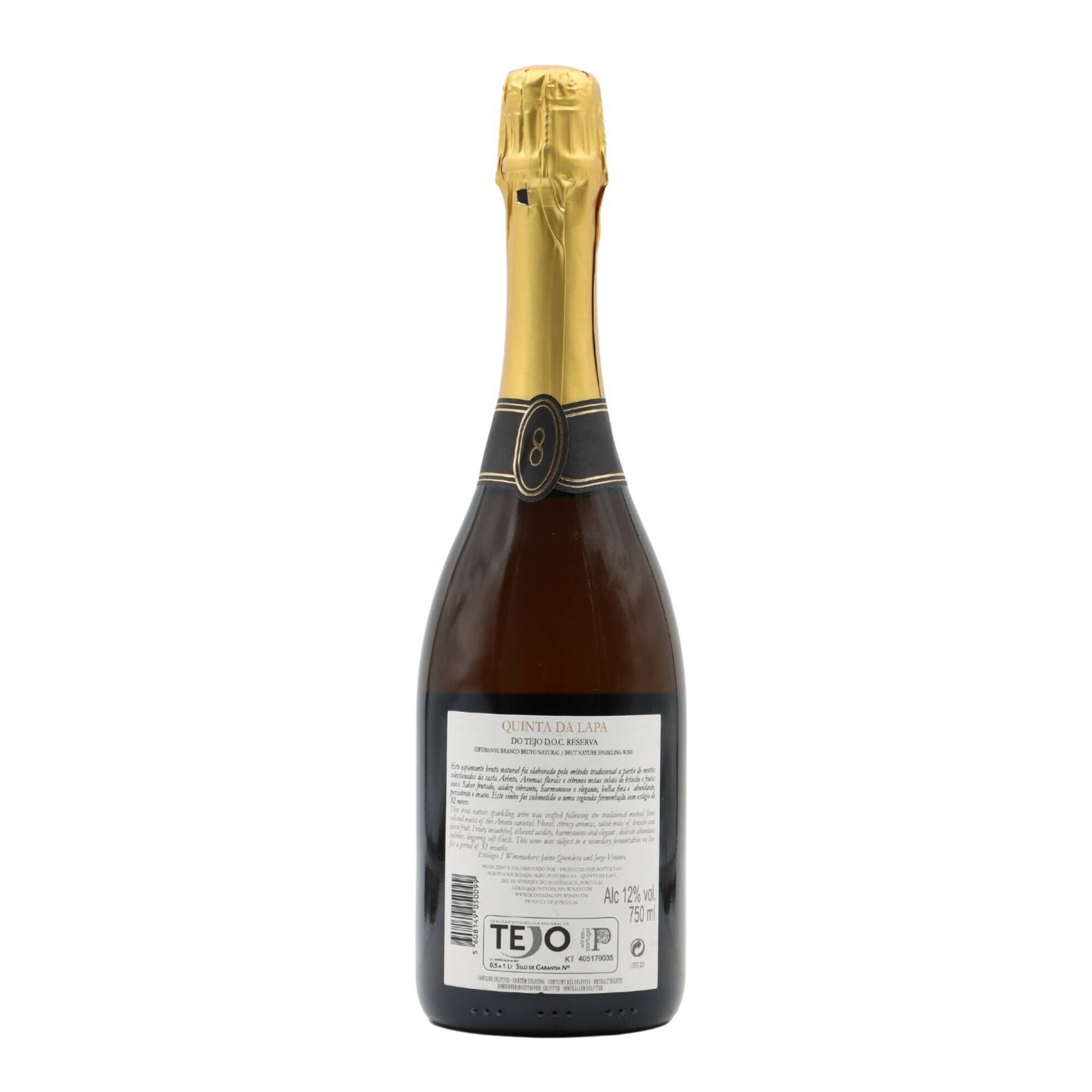 Quinta Da Lapa Arinto Brut Nature Espumante Tejo Bruto